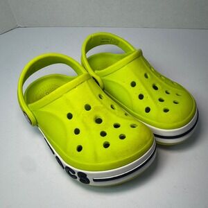 Crocs Kids Bayaband Clogs in "Lime Punch" Size C9 Youth Casual Slip On Shoes